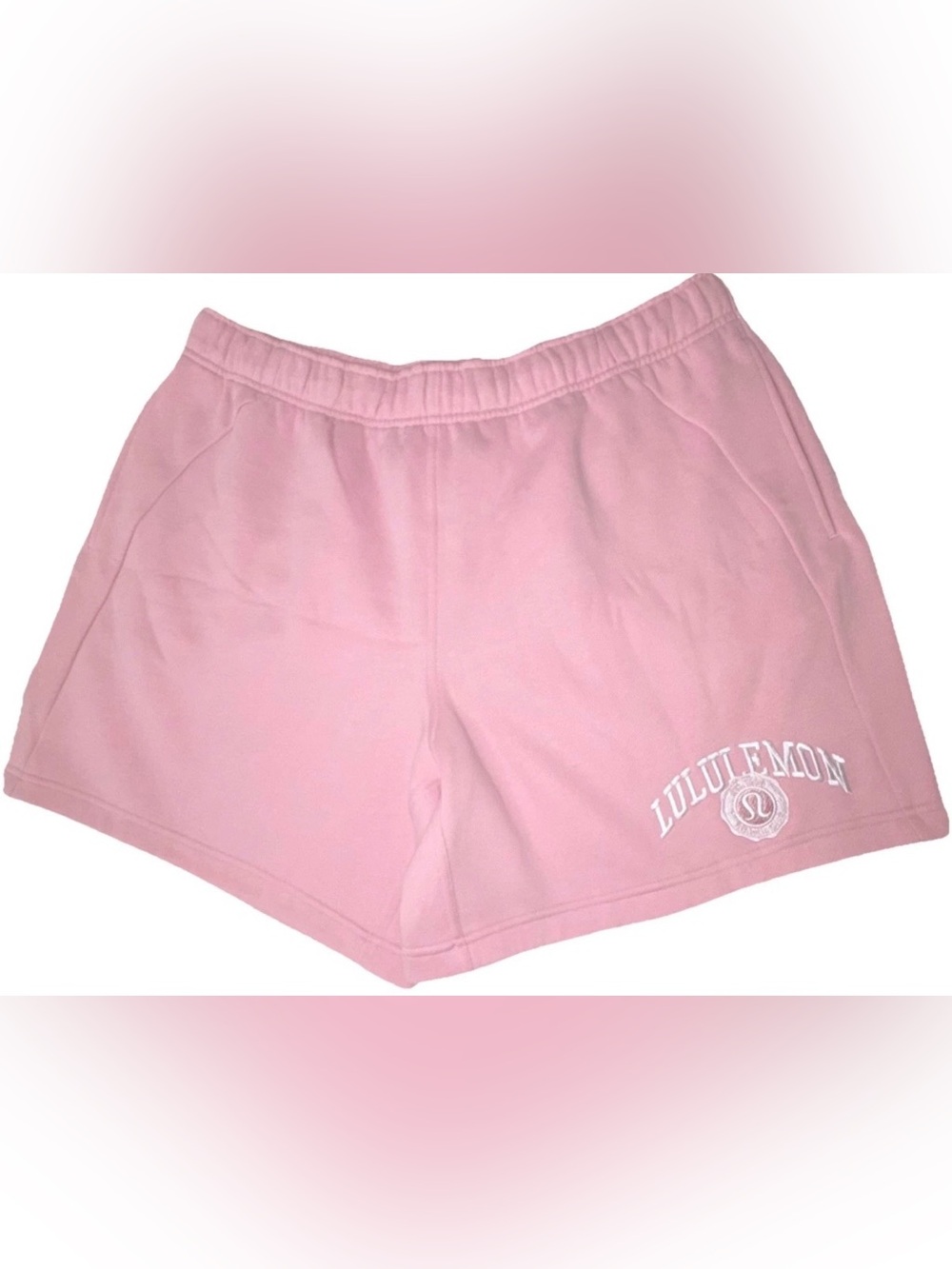 NWT LULULEMON XLARGE SCUBA OVERSIZED MID RAISE 7” SHORT*GRAPHIC PINK HAZE $88